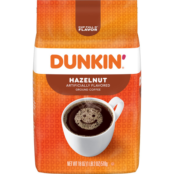 Dunkin' Hazelnut Ground Coffee 18 Oz