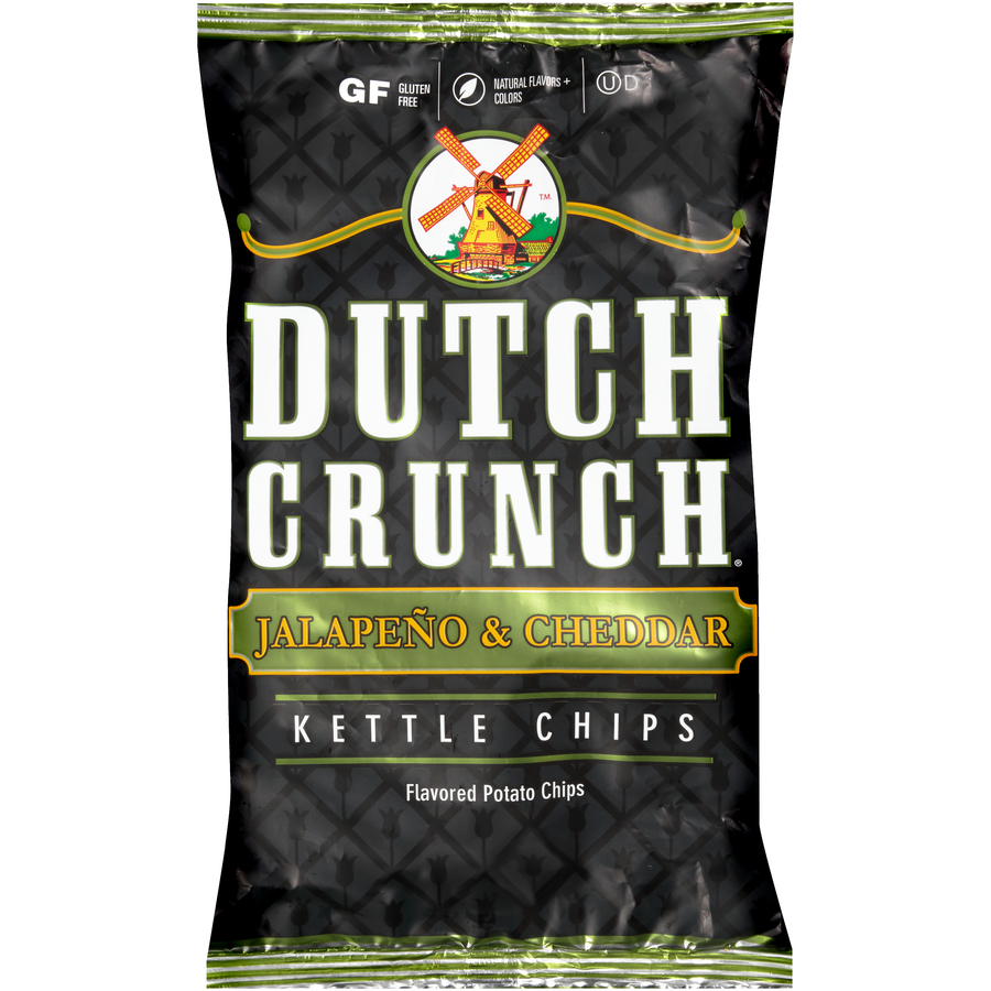 DutchCrunchJalapenoCheddarKettlePotatoChips9Oz DutchCrunchJalapenoCheddarKettlePotatoChips9Oz