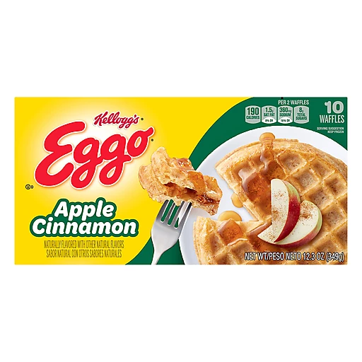 Eggo Apple Cinnamon Waffles Ten Each 12.3 Oz Eggo Apple Cinnamon Waffles Ten Each 12.3 Oz