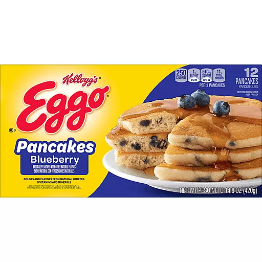 Eggo Blueberry Pancakes 12 Each 14.8 Oz Eggo Blueberry Pancakes 12 Each 14.8 Oz