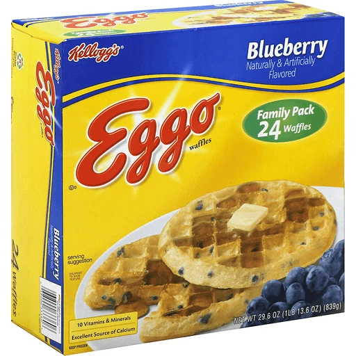 Eggo Blueberry Waffles Family Pack 29.6 Oz Eggo Blueberry Waffles Family Pack 29.6 Oz