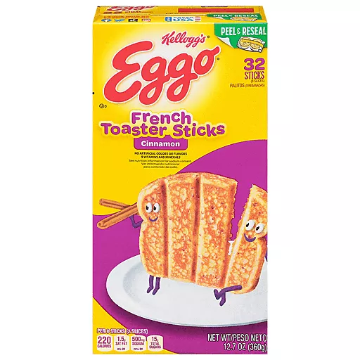Eggo French Toaster Sticks Cinnamon 32 Sticks 12.7 Oz Eggo French Toaster Sticks Cinnamon 32 Sticks 12.7 Oz
