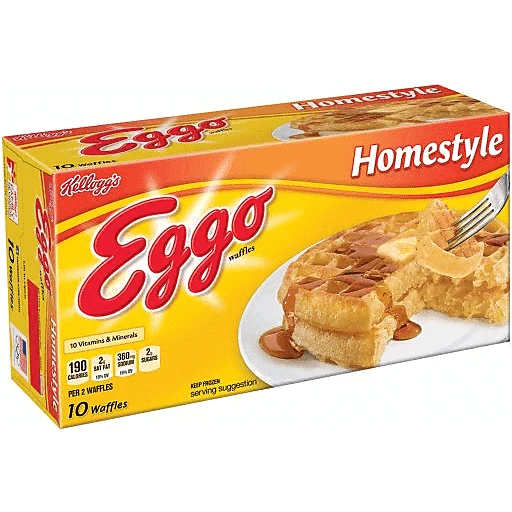 Eggo Homestyle Waffles Ten Each 12.3 Oz Eggo Homestyle Waffles Ten Each 12.3 Oz