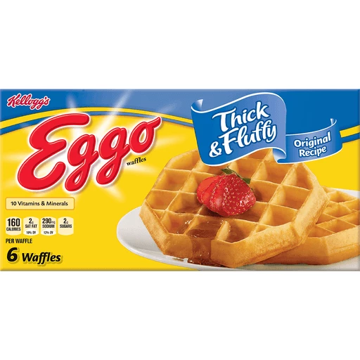 Eggo Thick And Fluffy Original Recipe 6 Waffles 11.6 Oz Eggo Thick And Fluffy Original Recipe 6 Waffles 11.6 Oz