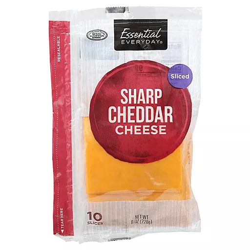 EssentialSharpCheddarCheese10Slices8Oz EssentialSharpCheddarCheese10Slices8Oz