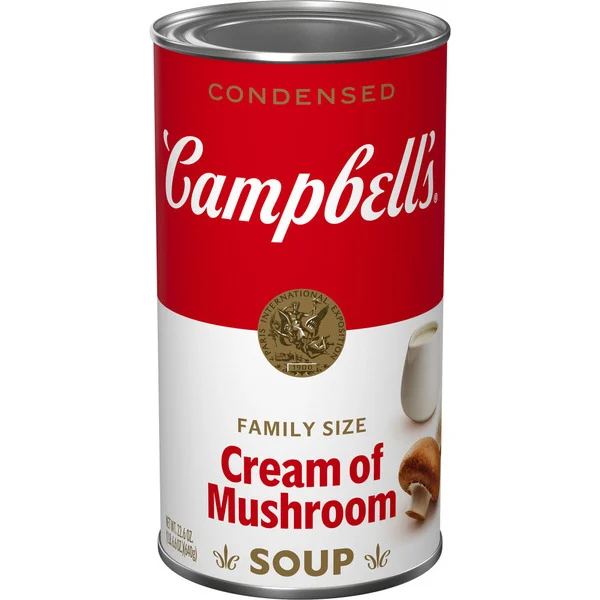 Campbell's Family Size Cream Of Mushroom Soup 22.6 Oz
