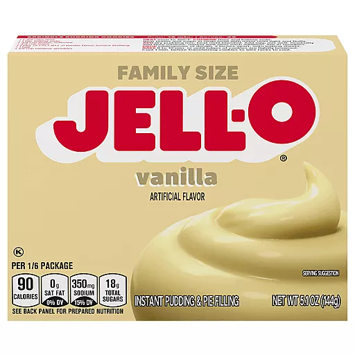 Family Size Vanilla Instant Pudding & Pie Filling 5.1 Oz