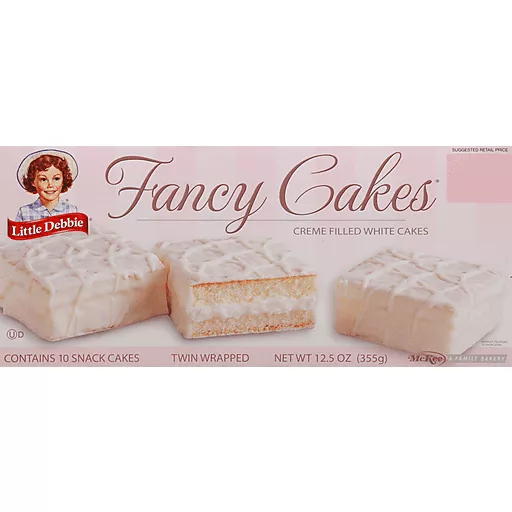 Fancy Creme Filled White Cakes 10 Each 12.5 Oz