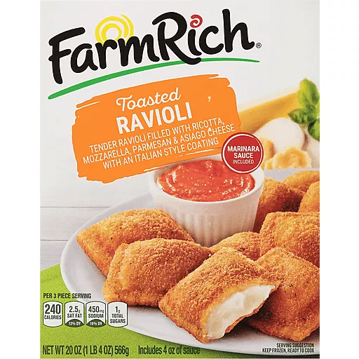 Farm Rich Toasted Ravioli 20 Oz