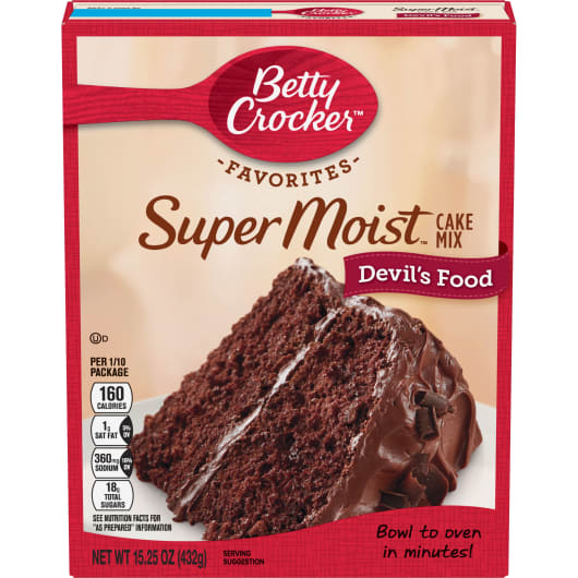 FavoritesSuperMoistDevilsFoodCakeMix15.25Oz FavoritesSuperMoistDevilsFoodCakeMix15.25Oz