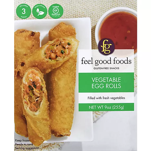 Feel Good Foods Vegetable Egg Rolls 9 Oz