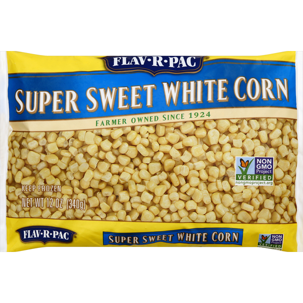 Flav R Pac Super Sweet White Corn 12 Oz Flav R Pac Super Sweet White Corn 12 Oz