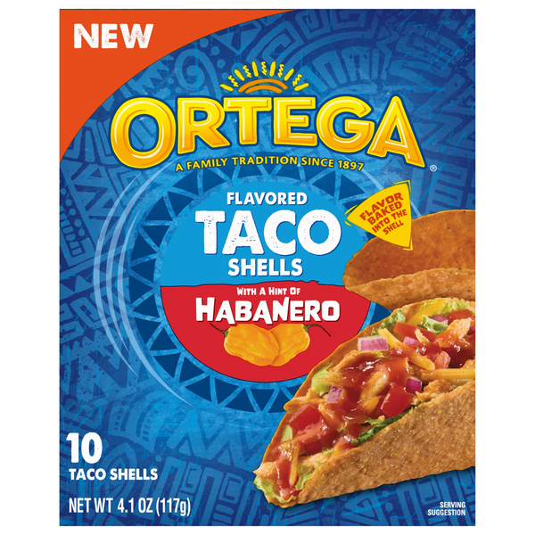 Flavored Habanero Taco Shells 10 Each 4.1 Oz