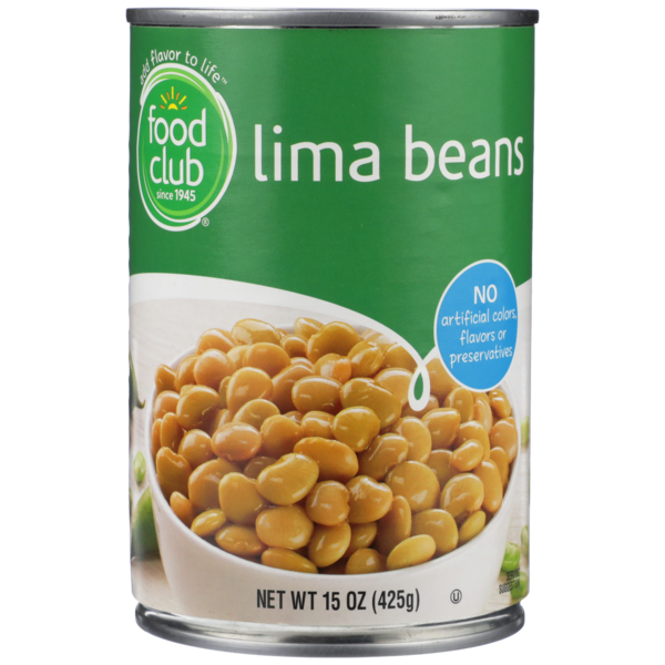 Food Club Canned Lima Beans 15 Oz