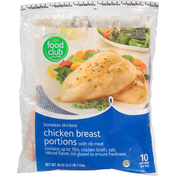 Food Club Chicken Breasts 40 Oz