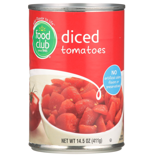 Food Club Diced Tomatoes 14.5 Oz