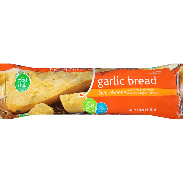 Food Club Five Cheese Garlic Bread 11.75 Oz