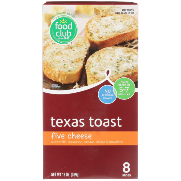 Food Club Five Cheese Texas Toast 13 Oz