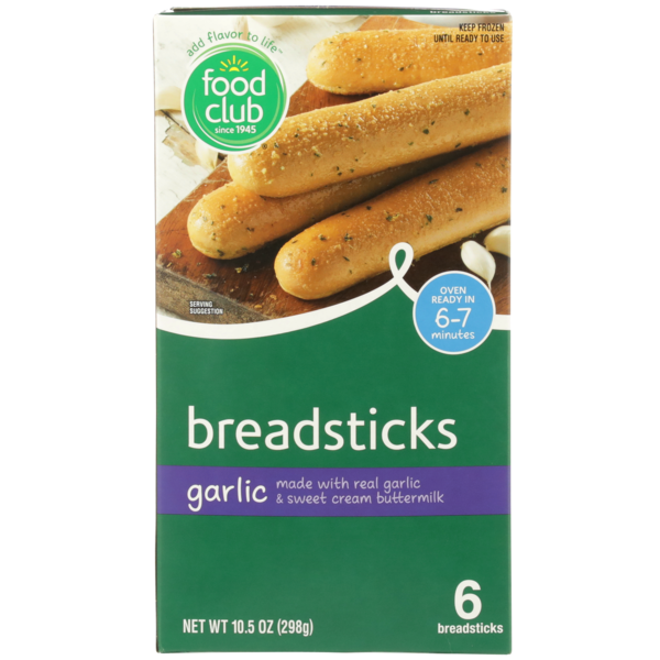 Food Club Garlic Bread Sticks 10.5 Oz