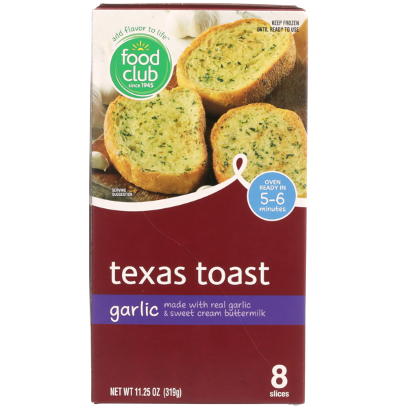 Food Club Garlic Texas Toast 11.25 Oz