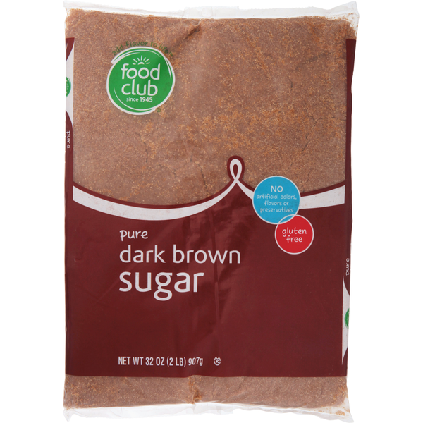 Food Club Pure Dark Brown Sugar 32 Oz