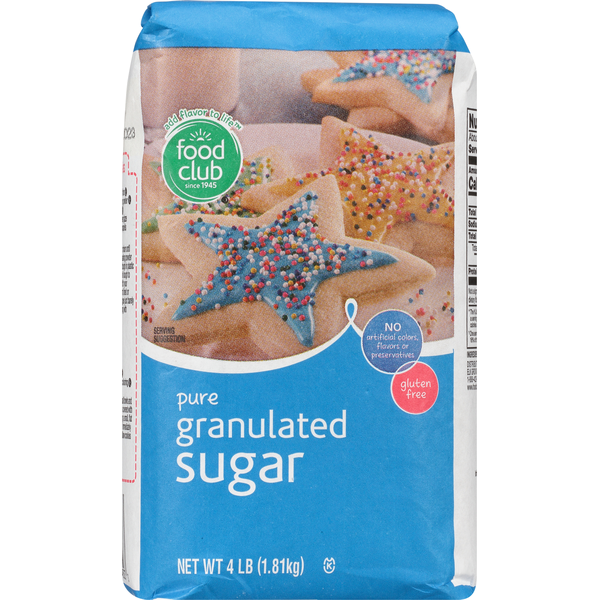Food Club Pure Granulated Sugar 4 LB