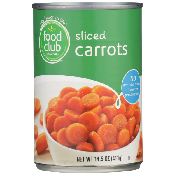 Food Club Sliced Carrots 14.5 Oz Food Club Sliced Carrots 14.5 Oz