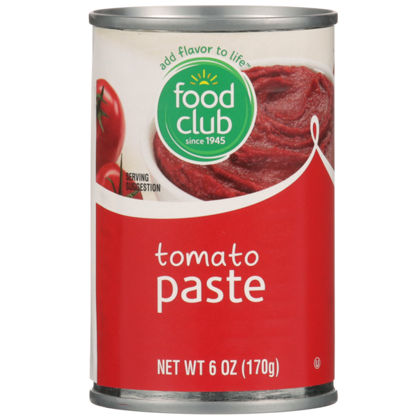 Food Club Tomato Paste 6 Oz
