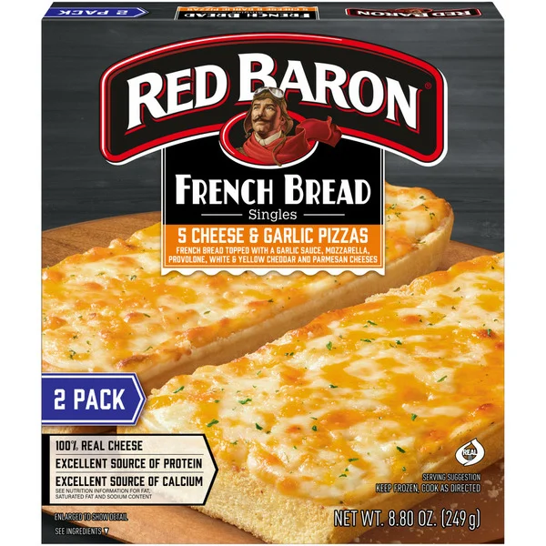 Red Baron French Bread Singles 5 Cheese & Garlic
