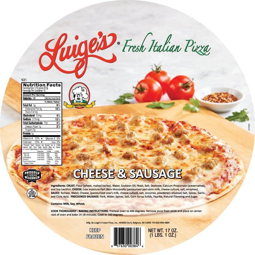 Fresh Italian Cheese Sausage Pizza 1 LB 1 Oz Fresh Italian Cheese Sausage Pizza 1 LB 1 Oz