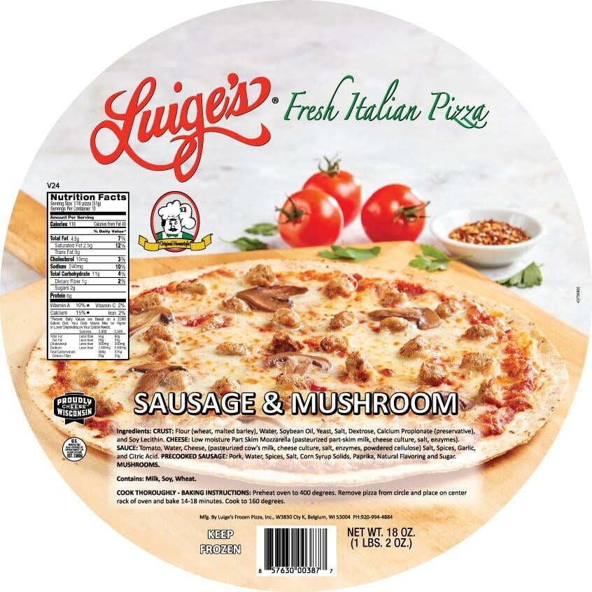 Fresh Italian Sausage Mushroom Pizza 1 LB 2 Oz Fresh Italian Sausage Mushroom Pizza 1 LB 2 Oz