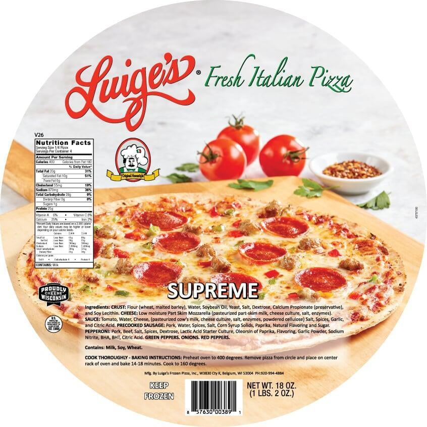 Fresh Italian Supreme Pizza 1 LB 2 Oz Fresh Italian Supreme Pizza 1 LB 2 Oz