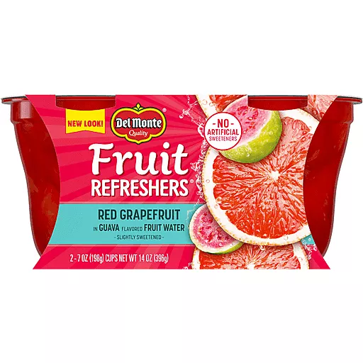 Fruit Refreshers Red Grapefruit Two 7 Oz Cups