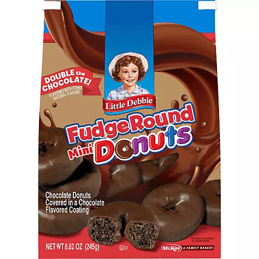 Fudge Round Mini Donuts 8.62 Oz
