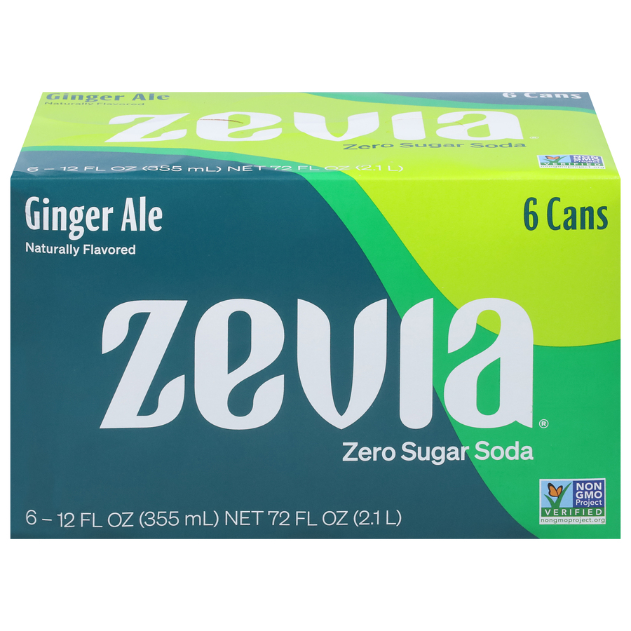Ginger Ale Zero Sugar Soda Six 12 FL Oz Cans Ginger Ale Zero Sugar Soda Six 12 FL Oz Cans