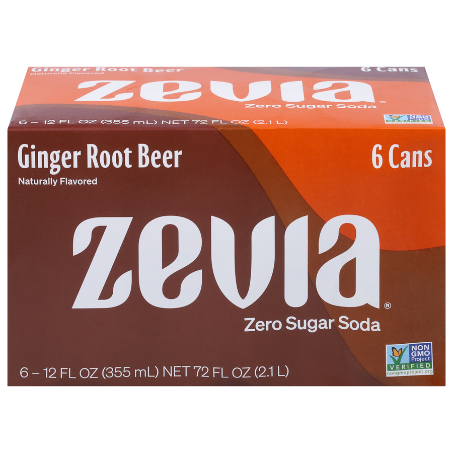 Ginger Root Beer Zero Sugar Soda Six 12 FL OzCans Ginger Root Beer Zero Sugar Soda Six 12 FL OzCans