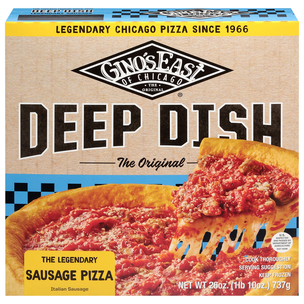 Gino's East Sausage Deep Dish Pizza 26 Oz
