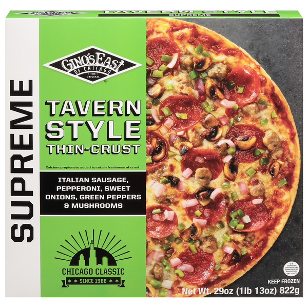Gino's East Tavern Style Thin Supreme 29 Oz