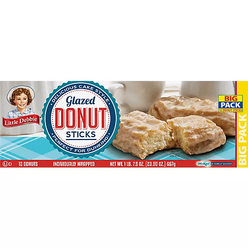 Glazed Donut Sticks 12 Donuts 1 LB 7.5 Oz