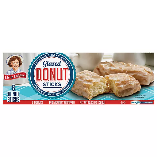 Glazed Donut Sticks Six Each 10.21 Oz