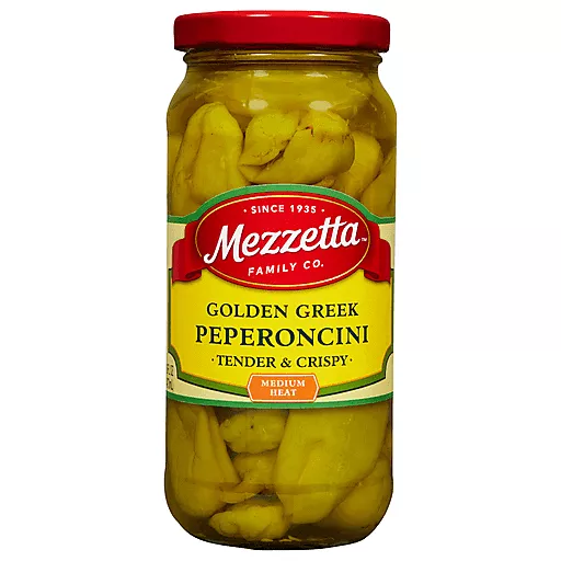Golden Greek Tender Crispy Medium Peperoncini 16 FL Oz