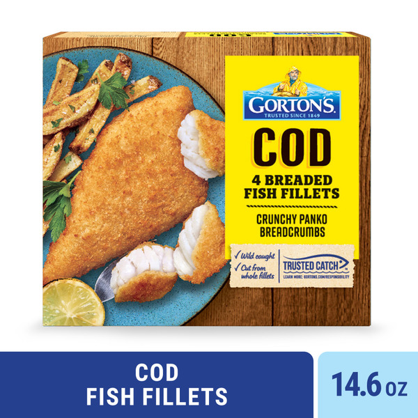 Gorton's Cod Breaded Fish Fillets 14.6 Oz