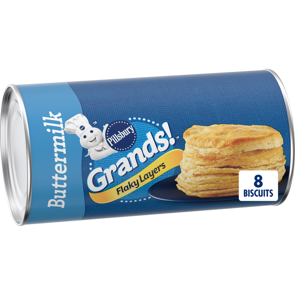 Pillsbury Grands Buttermilk Flaky Layers 8 Each