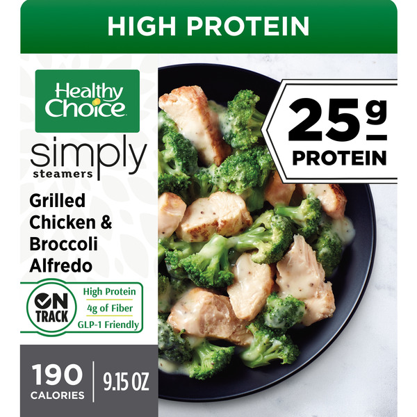 Simply Steamers Grilled Chicken & Broccoli Alfredo 9.15 Oz