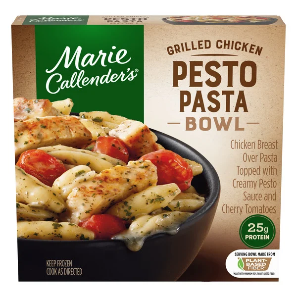 Marie Callender's Grilled Chicken Pesto Pasta Bowl 11 Oz Marie Callender's Grilled Chicken Pesto Pasta Bowl 11 Oz