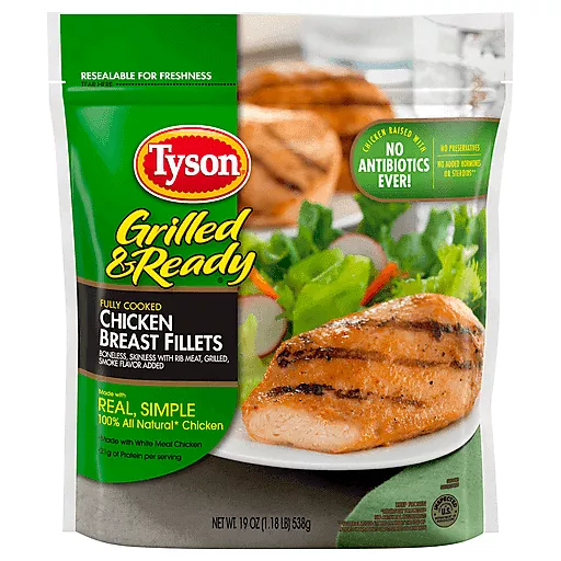 GrilledReadyChickenBreastFilletsFullyCooked19Oz