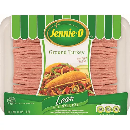 Ground Turkey 93% Lean 7% Fat 1 LB Ground Turkey 93% Lean 7% Fat 1 LB