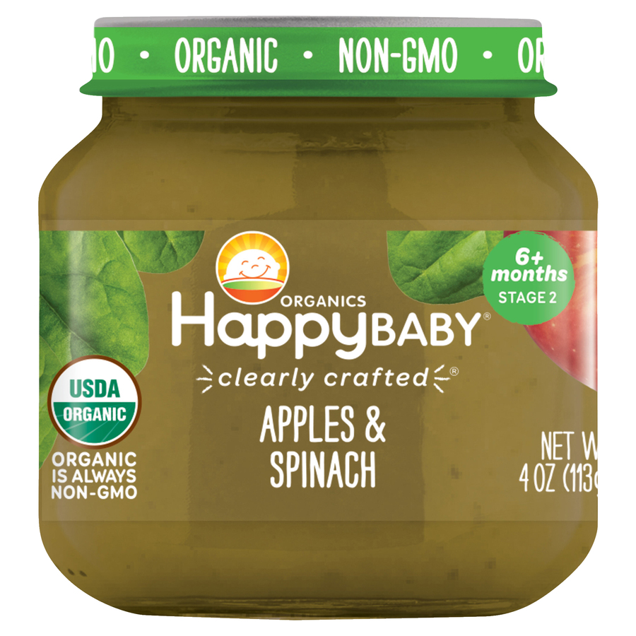 HappyBabyOrganicApplesAndSpinach4Oz