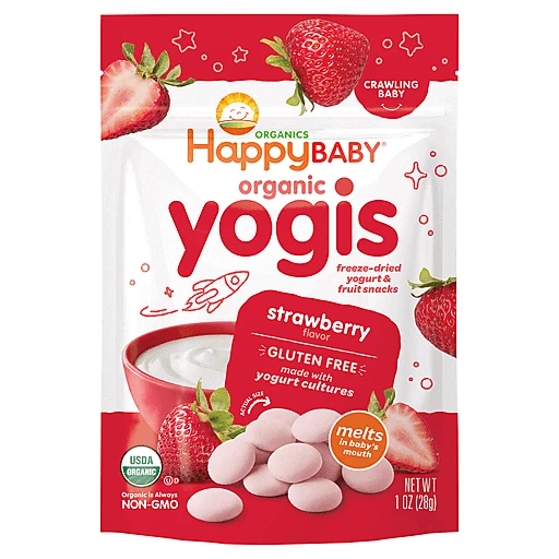 HappyBabyStrawberryGlutenFreeYogis1Oz