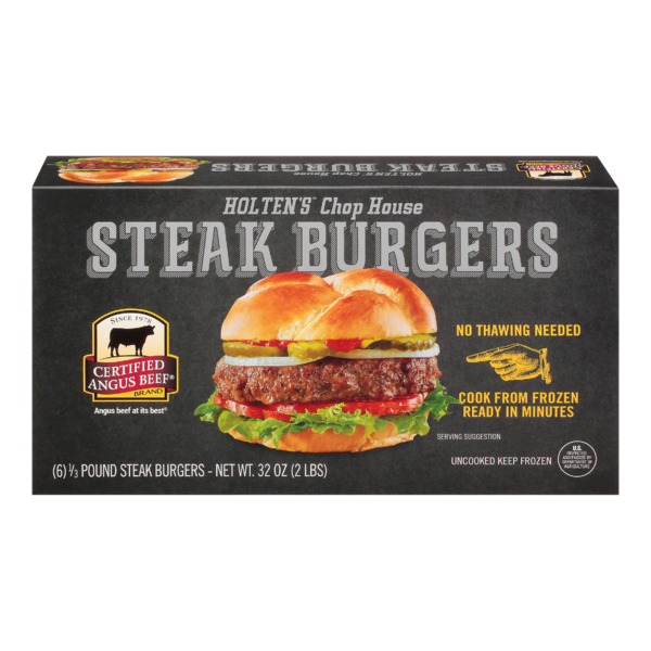 Holten's Chop House Steak Burgers 2 LB Holten's Chop House Steak Burgers 2 LB